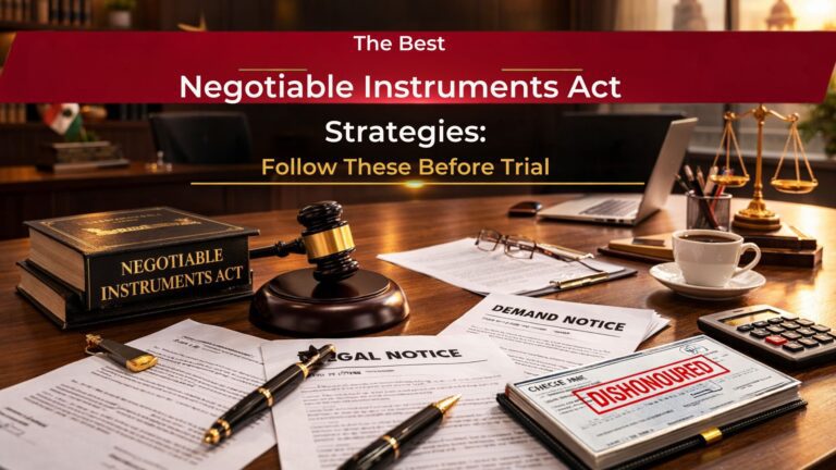 The Best Negotiable Instruments Act Strategies: Follow These Before Trial